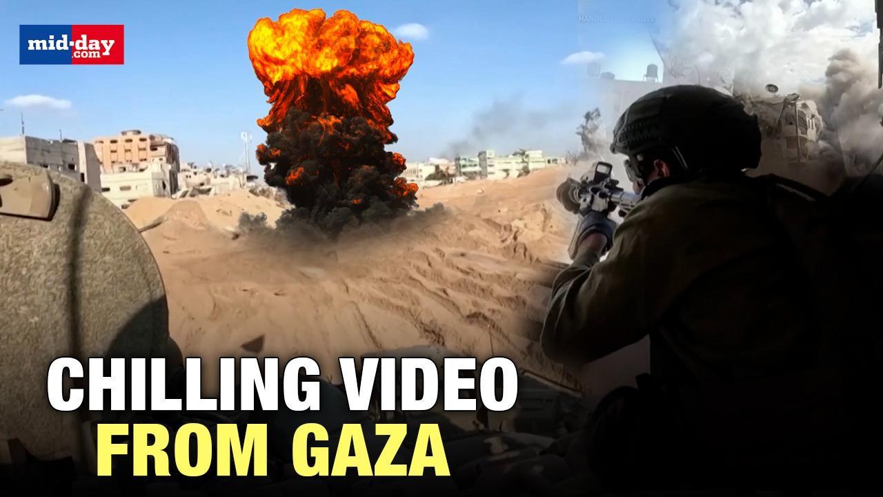 Israel-Hamas Conflict: Chilling video of Israeli Defence Forces chasing Hamas