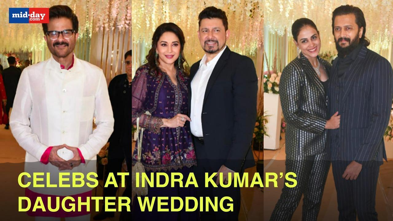 Madhuri, Anil & other celebs spotted at Indra Kumar's daughter Shweta's wedding