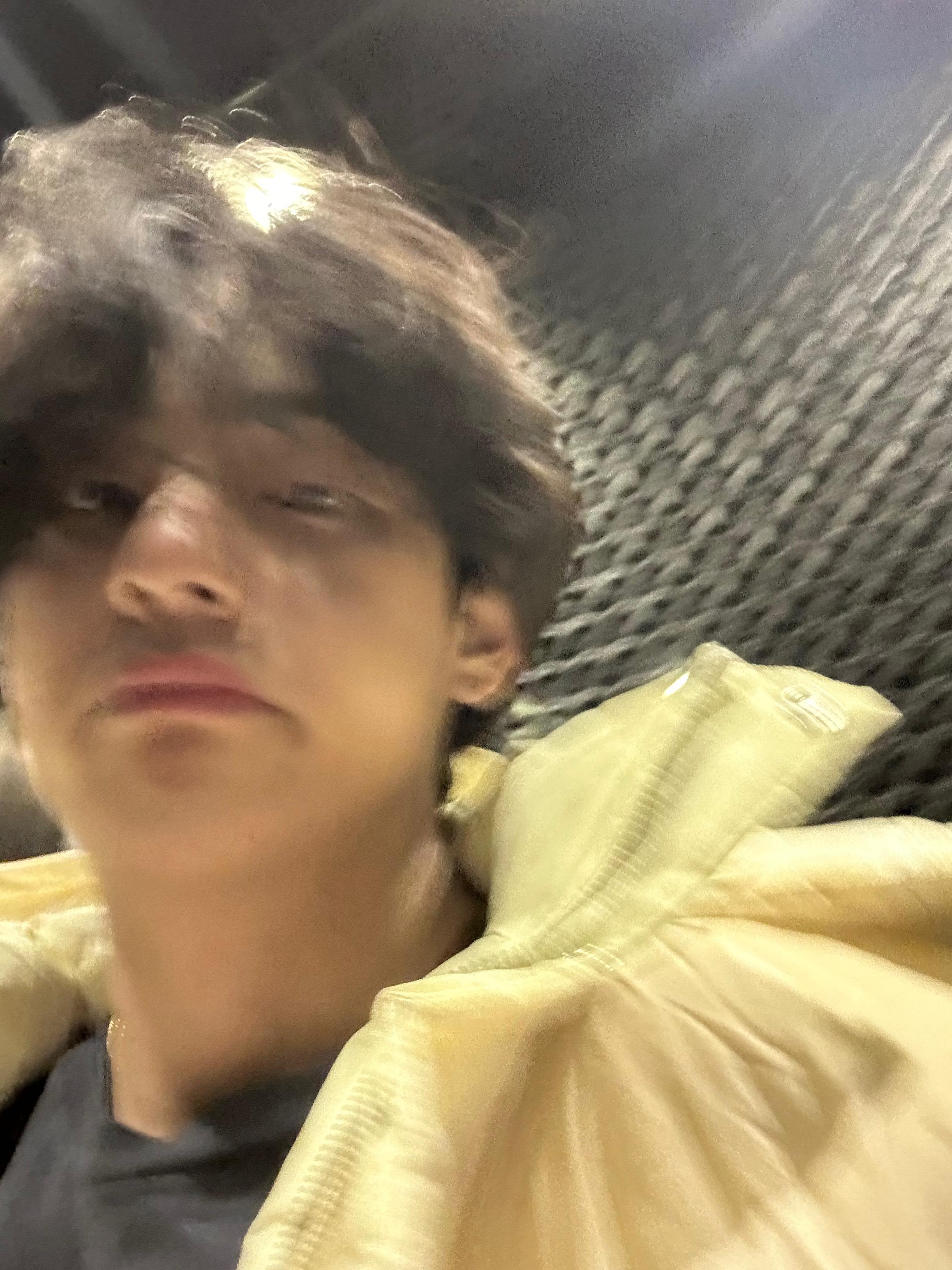 Even blurred selfies of Taehyung are precious possessions for the ARMYs
