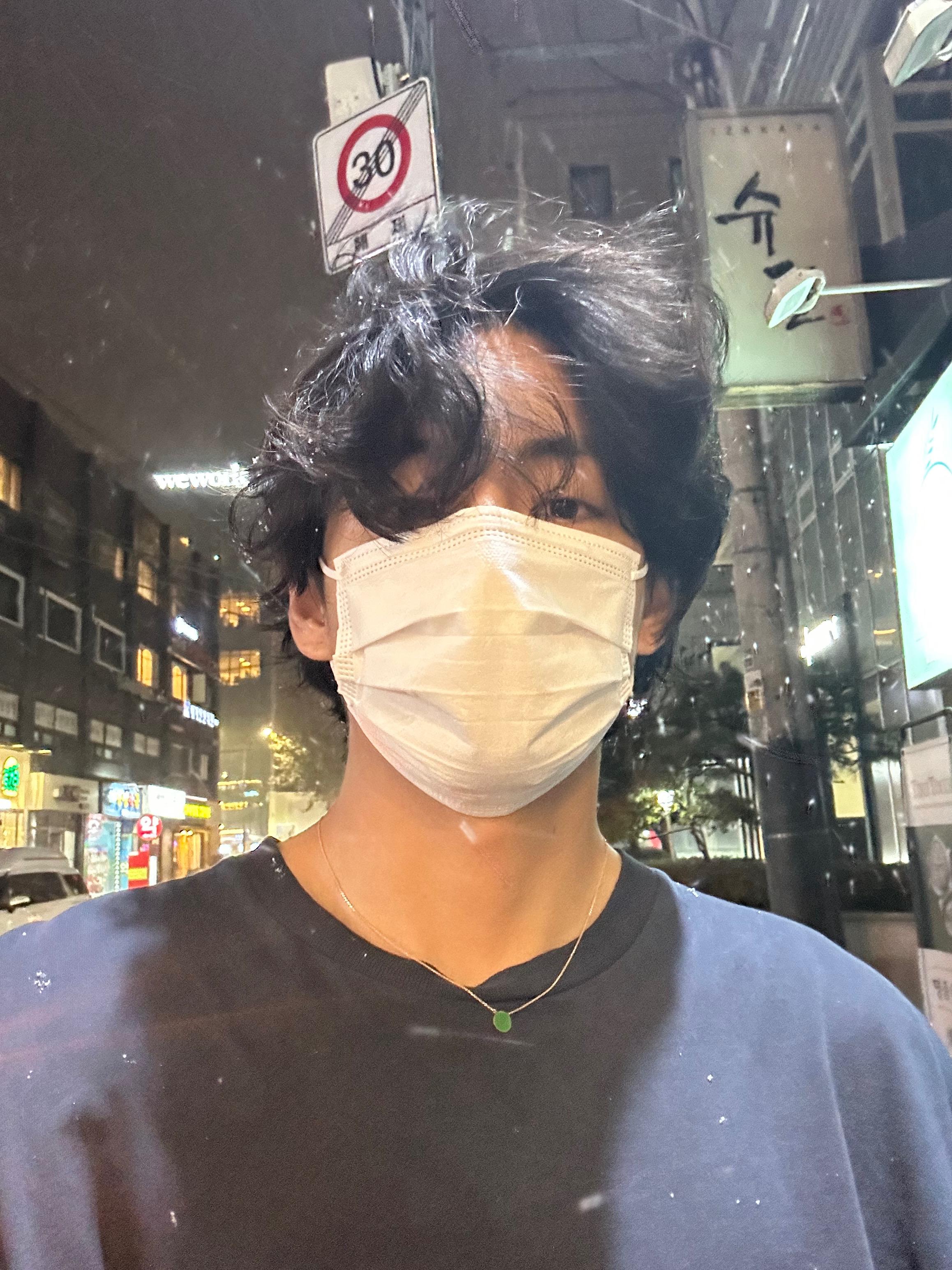 V posted another selfie of himself on the streets of Seoul probably. ARMYs will have to wait for 18 months while he completes his military service