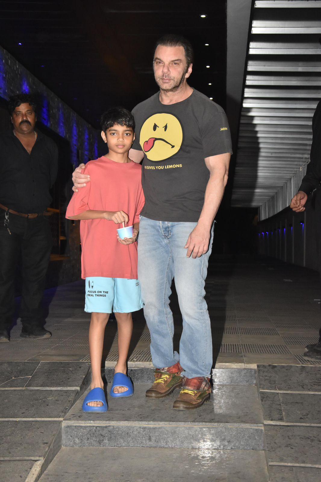 Sohail Khan looked dapper as he posed with his younger son Yohan