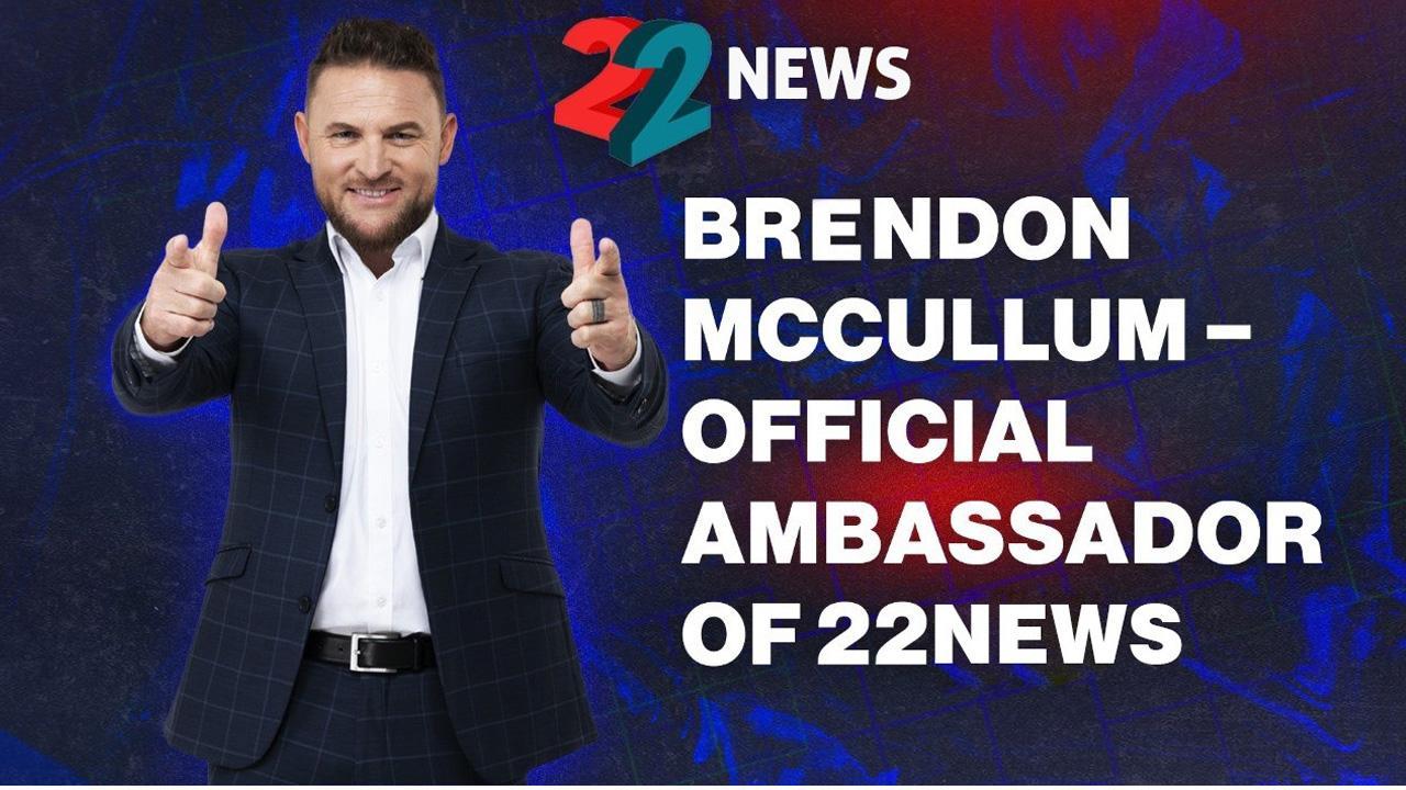 22NEWS Ropes In New Zealand Cricketer ‘Brendon Mccullum’ As The New Brand Ambassador