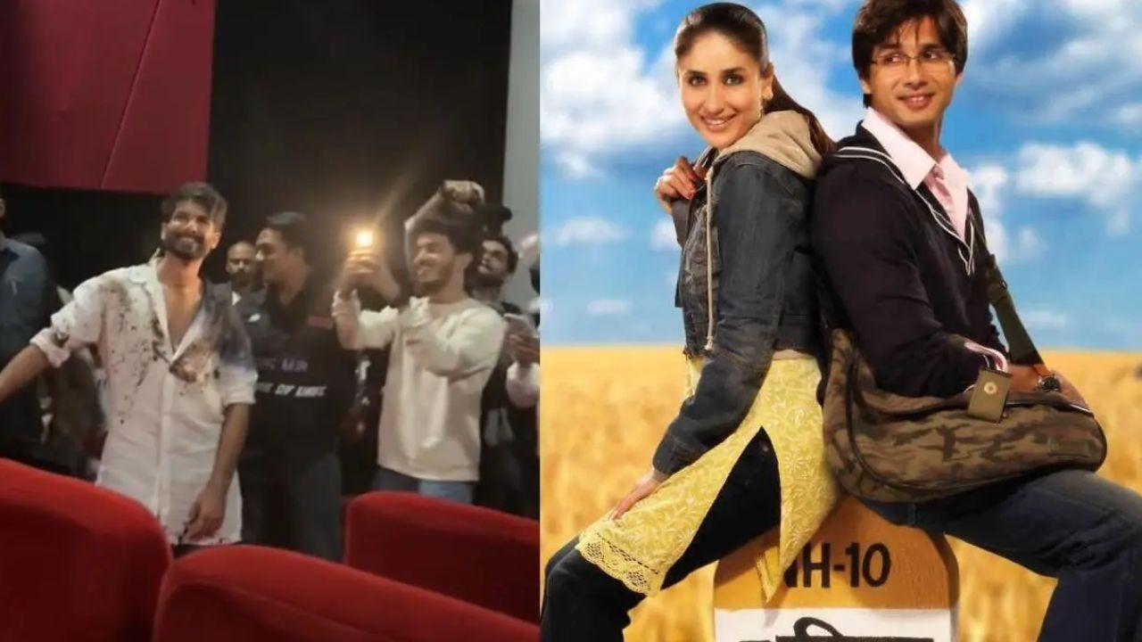 WATCH: Shahid Kapoor surprises fans with theatre visit on last day of 'Jab We Met' screening in theatre. Full Story Read Here