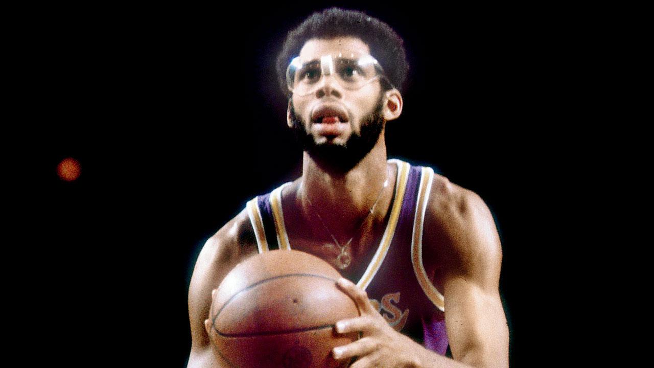 Kareem Abdul-Jabbar during an NBA game in 1979. Pics/Getty Images