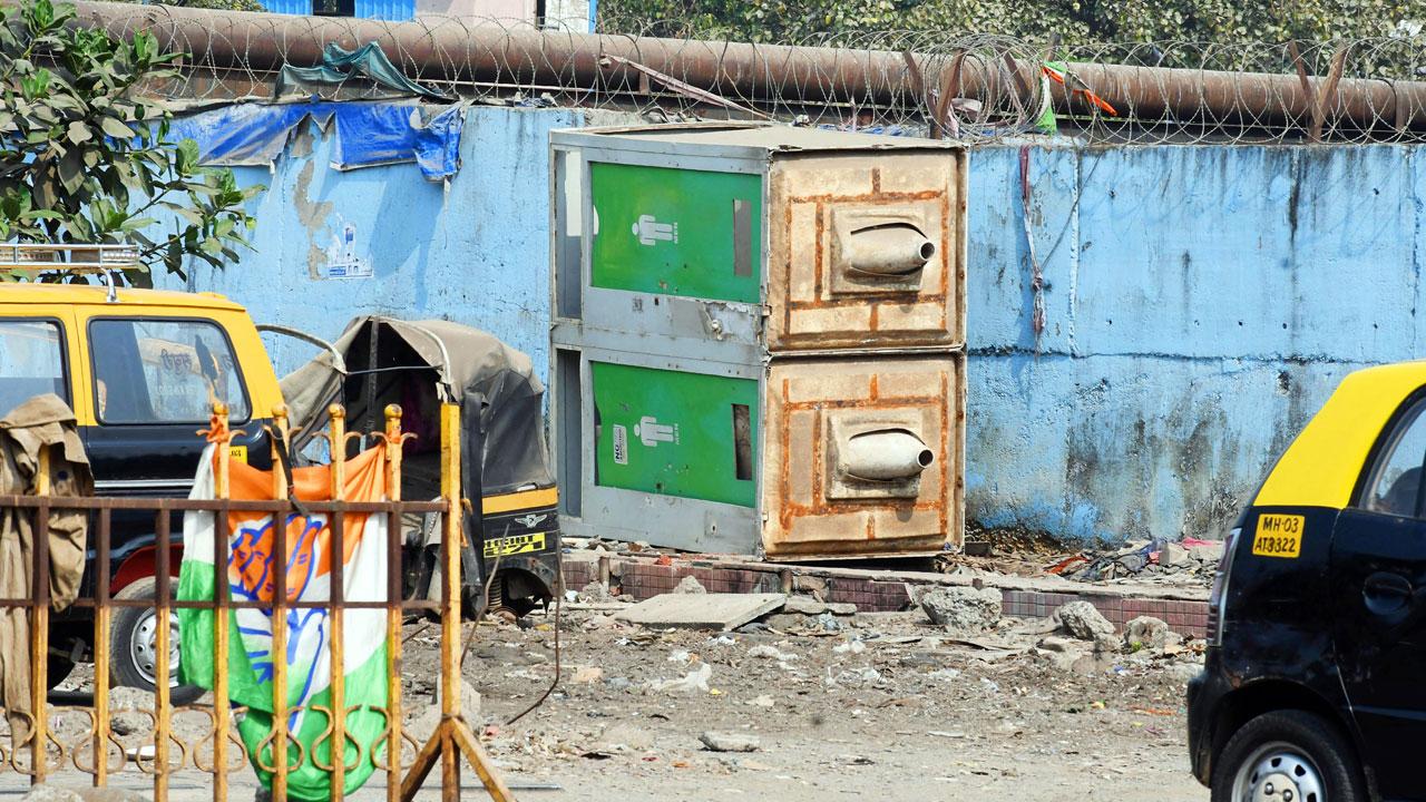 The old toilets that are lying near the terminus. Pics/Ashish Raje