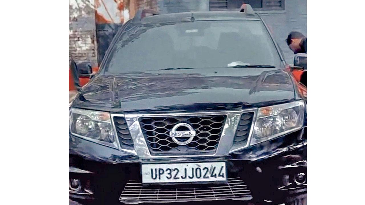 The alleged mastermind`s vehicle