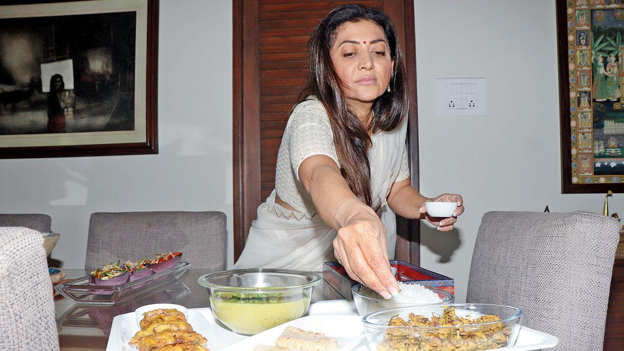 Chef Tanvi Shah says the prepping of banana flower is the only difficult part. Once that’s done, it’s an easy ingredient to work with. PIC/ANURAG AHIRE