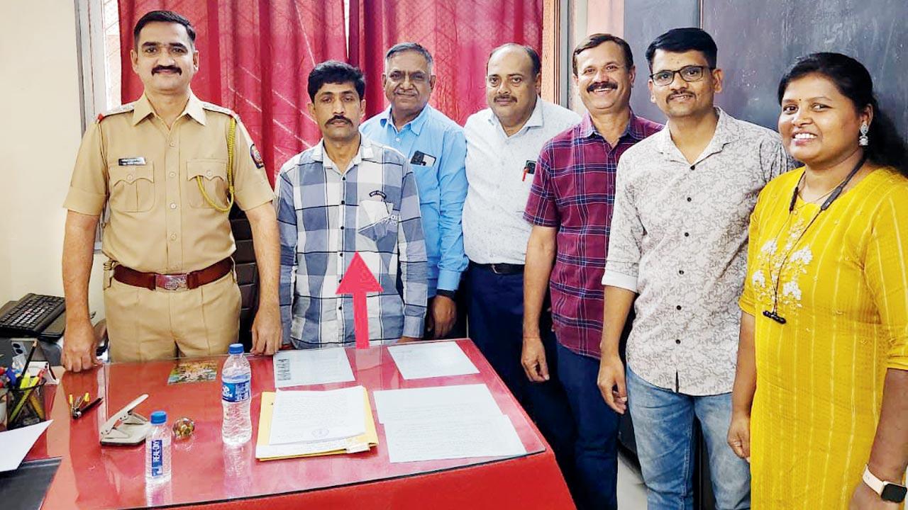 The accused at RAK Marg police station