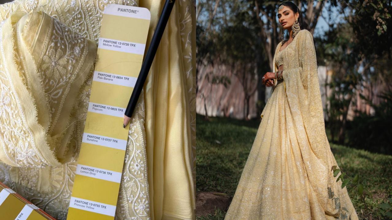 How pastels are redefining the traditional narrative for Indian brides, reveals Athiya Shetty’s wedding outfit designer Anjul Bhandari