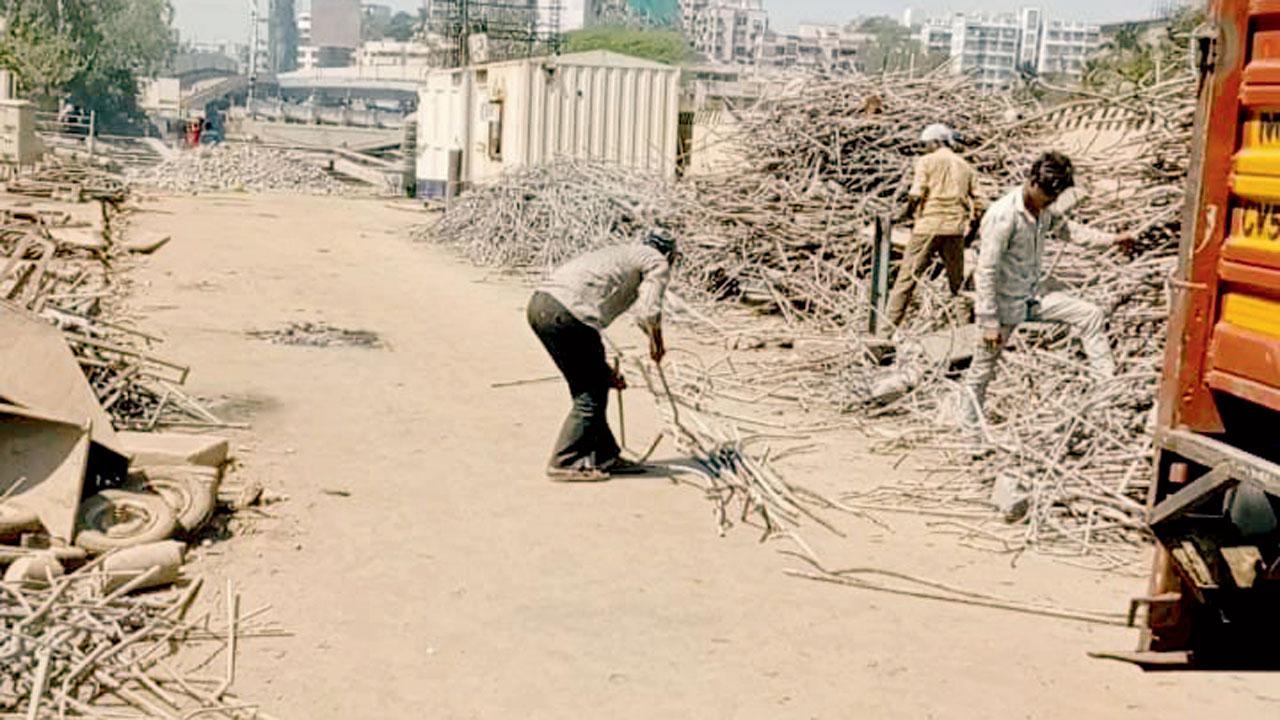 Mumbai: Don’t break Gokhale bridge slabs here, say Andheri locals