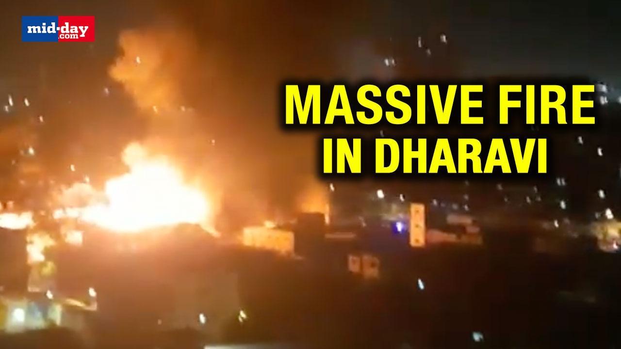 Watch: Massive Fire Broke Out In Mumbai’s Dharavi, No Injuries Reported