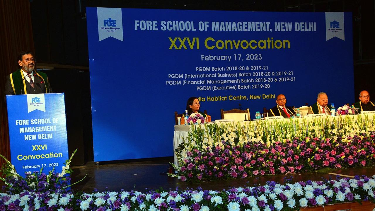 XXVI Convocation of FORE School of Management, New Delhi