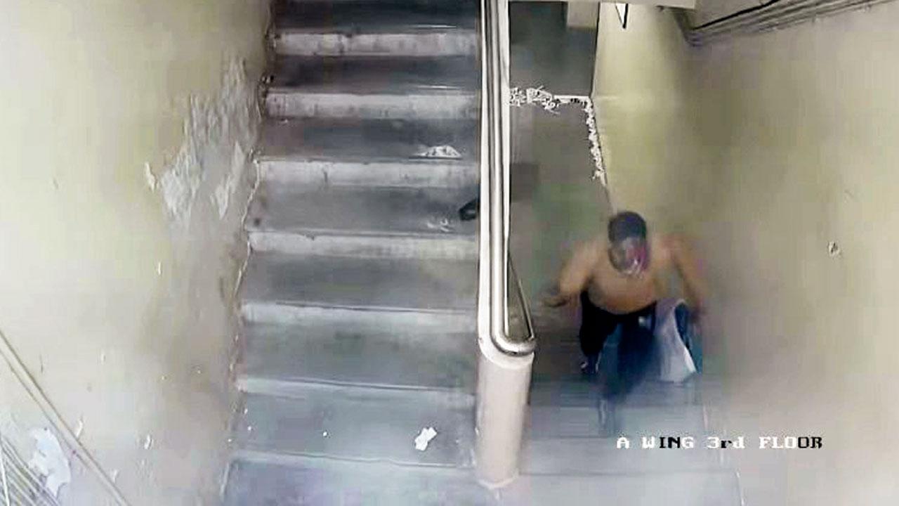 A screengrab of CCTV footage that led to the accused`s arrest