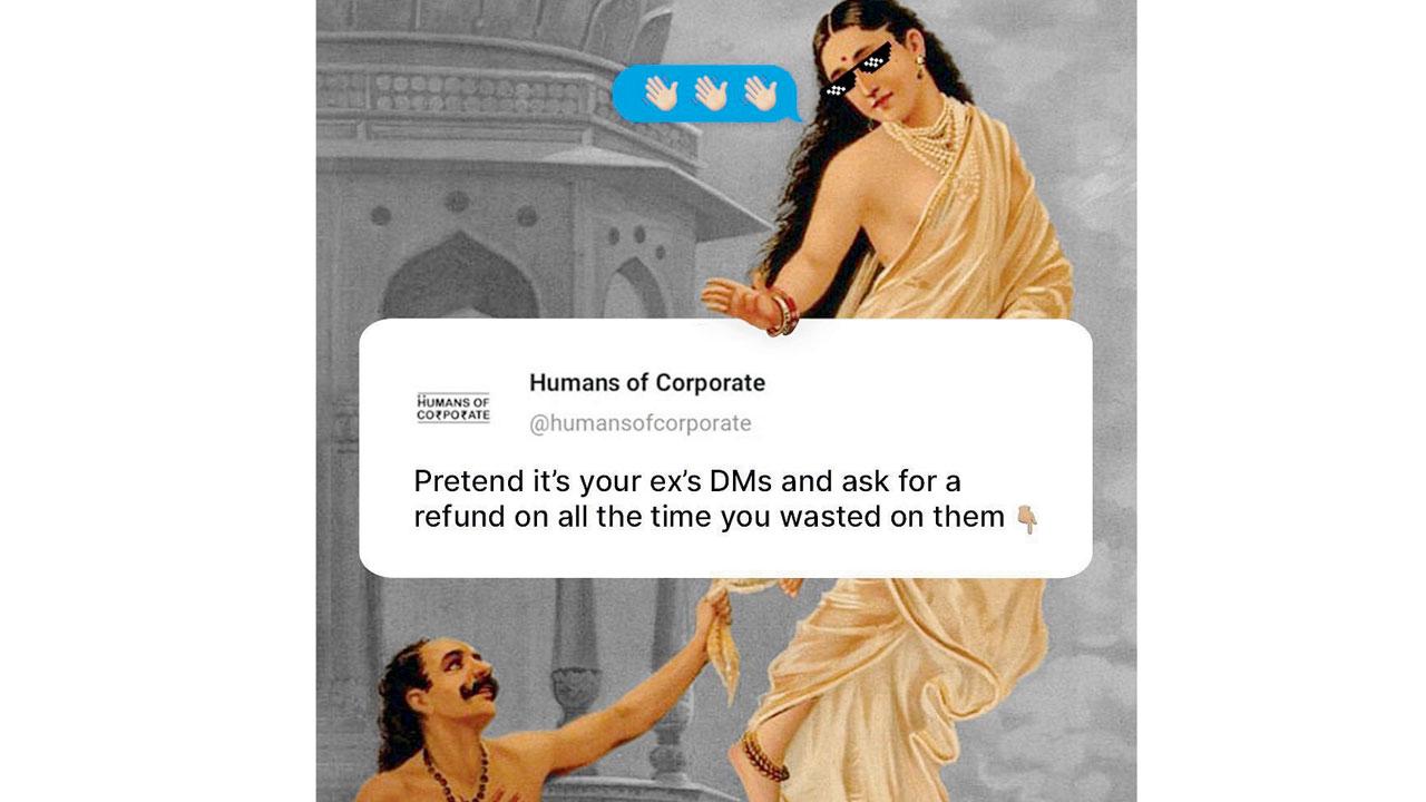 The meme posted by @humansofcorporate on Instagram