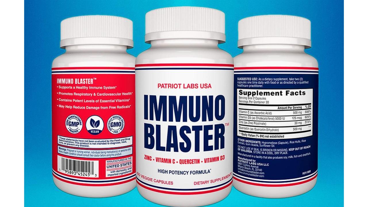 Patriot Labs USA Immunoblaster Reviews - Legit Zinc, Quercetin, Vitamin C and Vitamin D3 Supplement for Immunity?