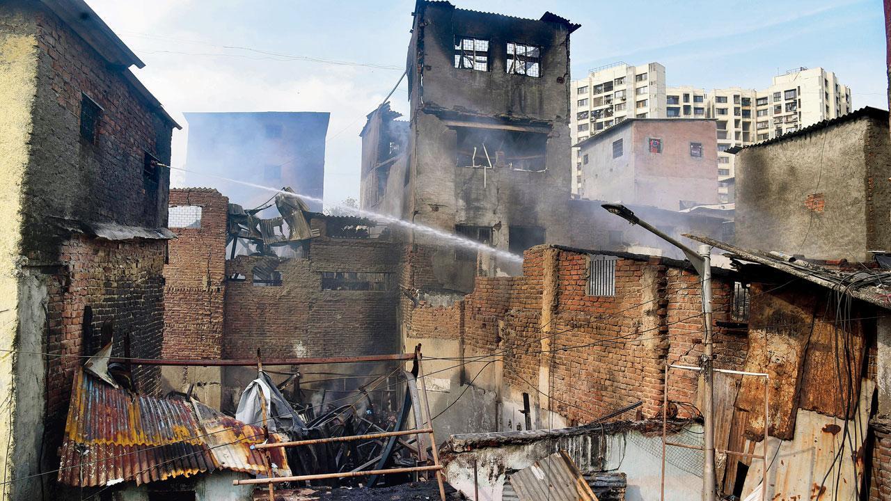 Mumbai: Dharavi houses, factories charred in pre-dawn fire