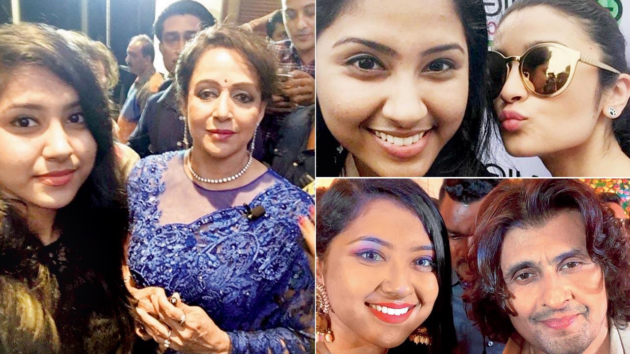 Fashion and lifestyle blogger Shreyasi Sarkar has a highlight on her Instagram where she flaunts her collection of celebrity selfies