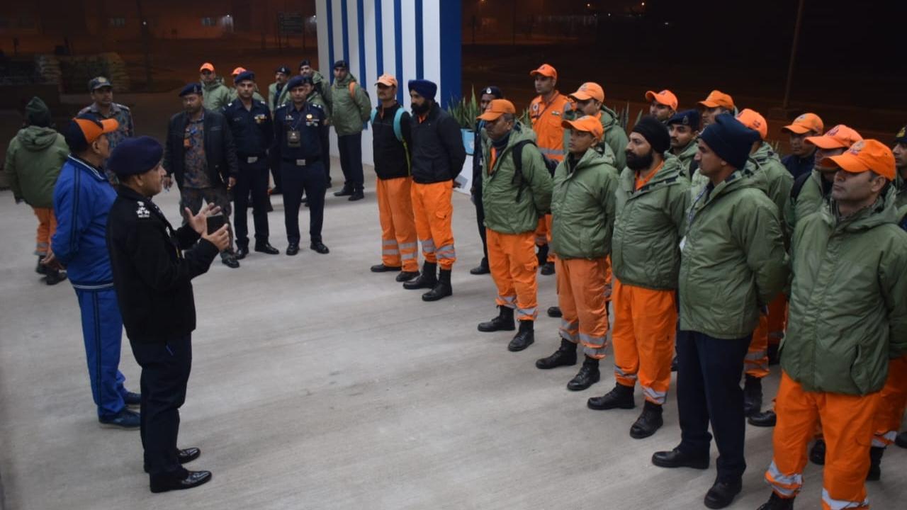 First team comprises of 51 rescuers, which includes two dog squads. The team is led by Deputy commandant Deepak Talwar. The team has one doctor and paramedics. It is the first International operation in the history of NDRF in which female rescuers are included. The team has 5 rescuers including one sub inspector rank woman official, an NDRF PRO said