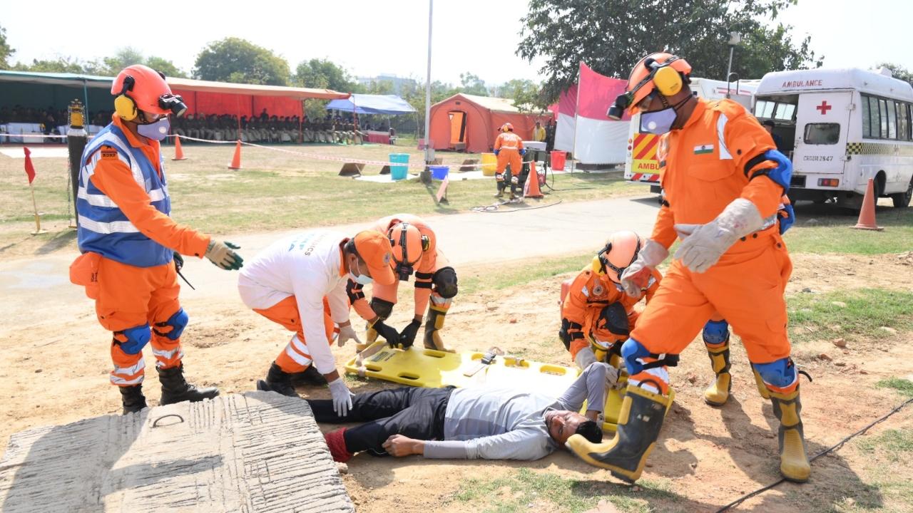 During the training session, the IPS batch 2022 was apprised of the role, challenges and coordination of various agencies during any disaster and expected action