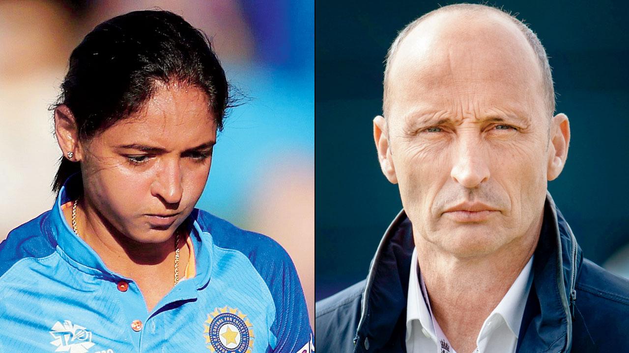 India’s Harmanpreet Kaur makes her way to the pavilion after being run out in the ICC Women’s T20 World Cup semi-finals against Australia at Newlands in Cape Town on Thursday. PIC/GETTY IMAGES (right) Nasser Hussain