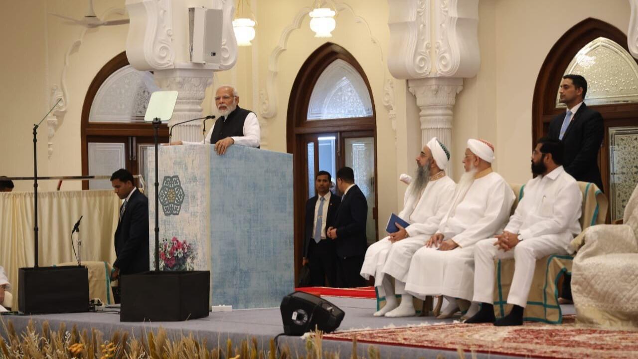 IN PHOTOS: PM Narendra Modi meets Dawoodi Bohra community leader in Mumbai