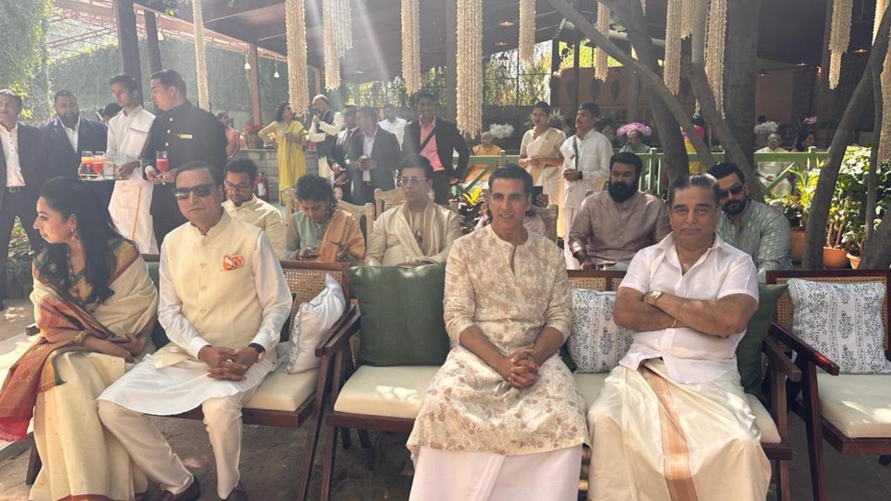 IN PHOTOS: Akshay, Aamir, Kamal, Mohanlal, Prithviraj attend Rajasthan wedding