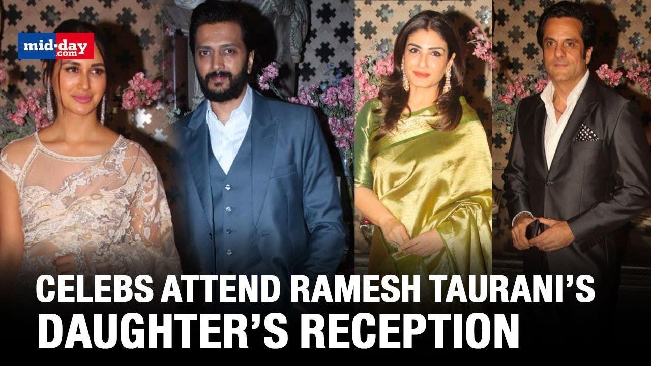 Riteish, Suniel Shetty Glam Up At Ramesh Taurani’s Daughter’s Wedding Reception