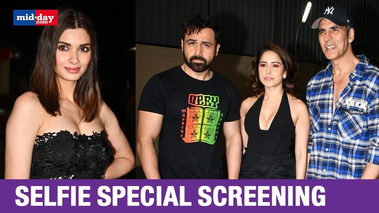 Selfiee Special Screening | Akshay Kumar, Emraan Hashmi, Diana Penty, Nushrratt 
