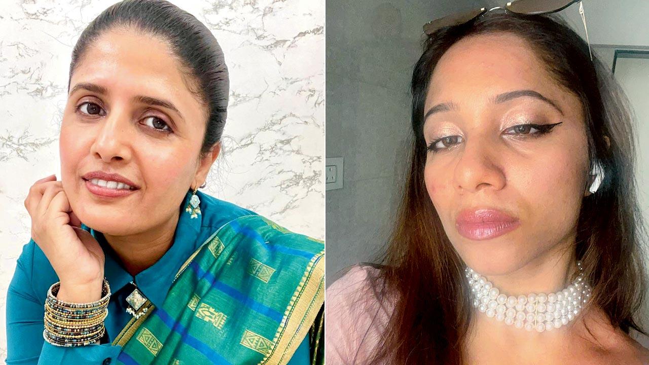 Stylists Mitali Ambekar (left) and Davina Dhanistan Fernandez