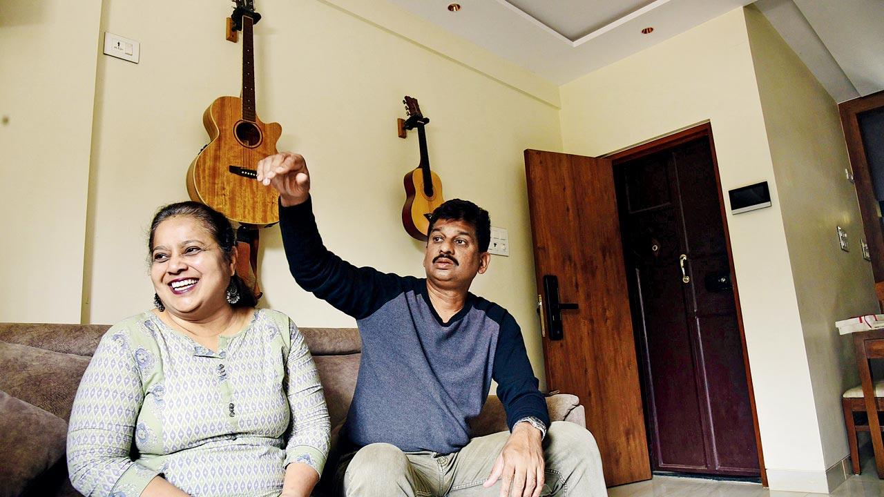 Educators Ivan Rodrigues and wife Lavita, parents of India’s all-rounder Jemimah Rodrigues at their home on  Dr Peter Dias Road, Bandra. Ivan is also Gala’s coach. Pic/Atul Kamble