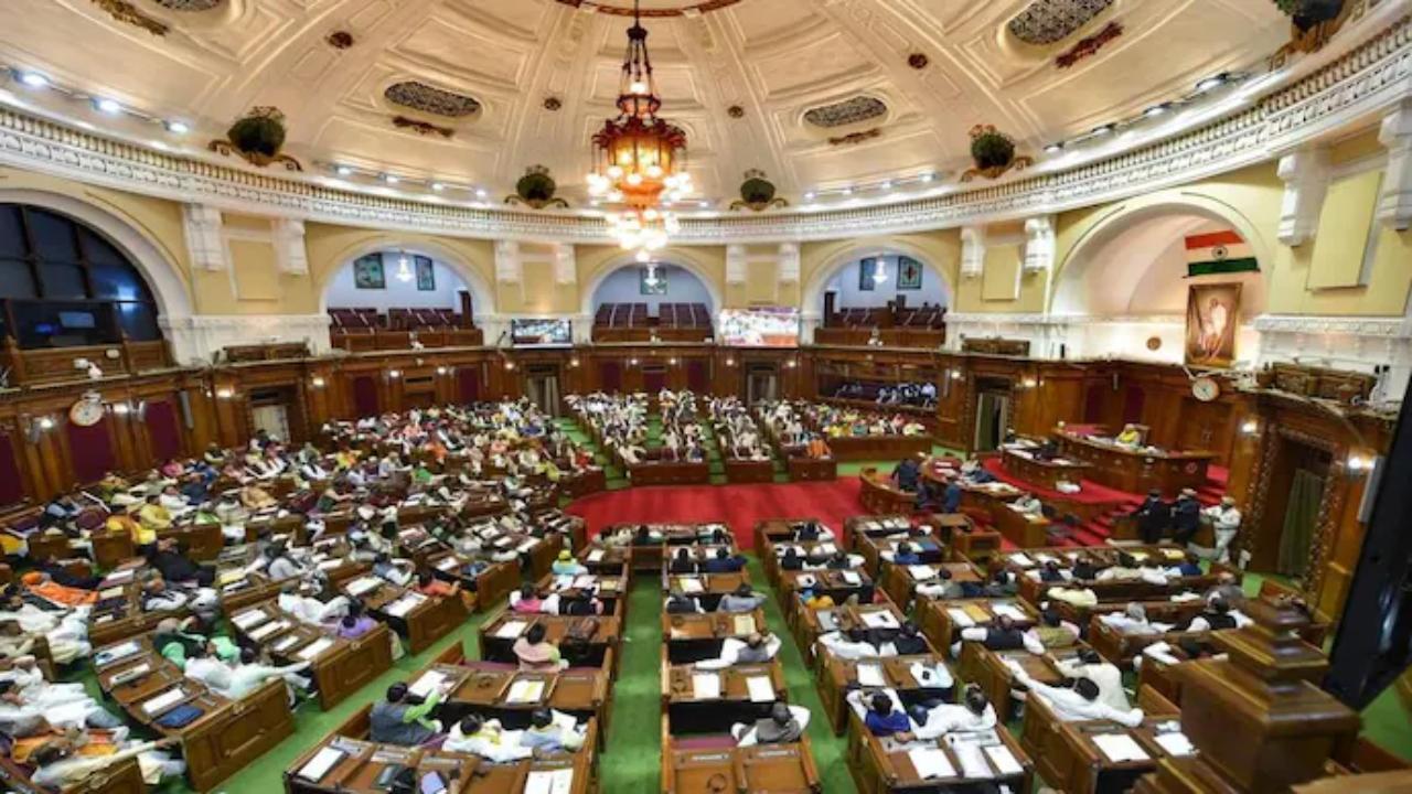 SP MLAs disrupt Assembly proceedings after govt rejects their demand of conducting caste census in UP