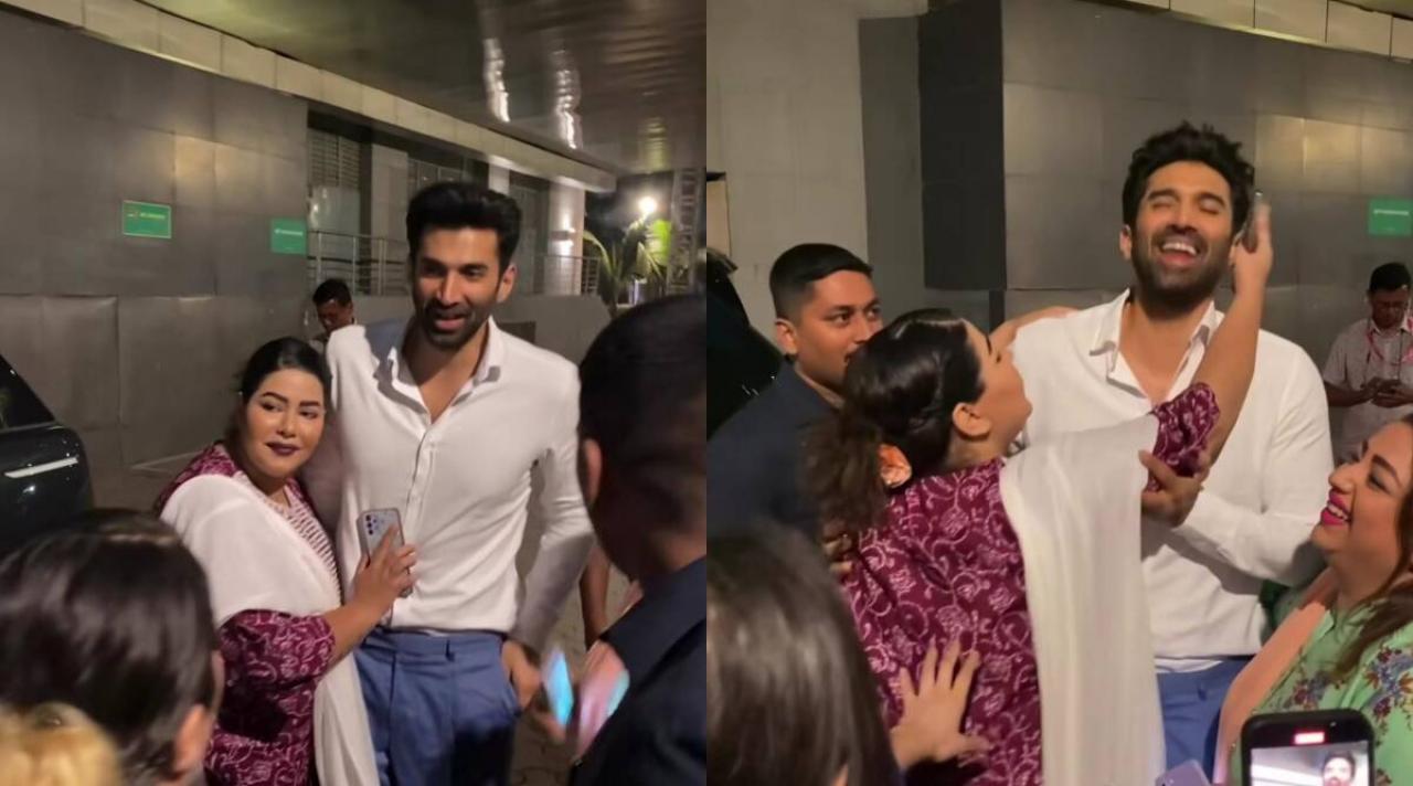 Viral: A female fan tries to kiss Aditya Roy Kapur at 'The Night Manager' screening, see how the star reacted