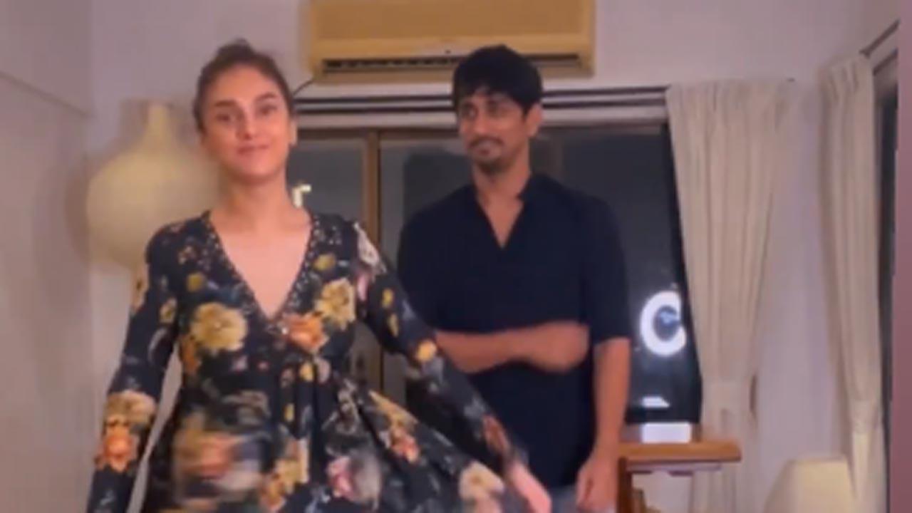 Watch: Rumoured couple Aditi Rao Hydari, Siddharth groove to viral 'Tum Tum' song