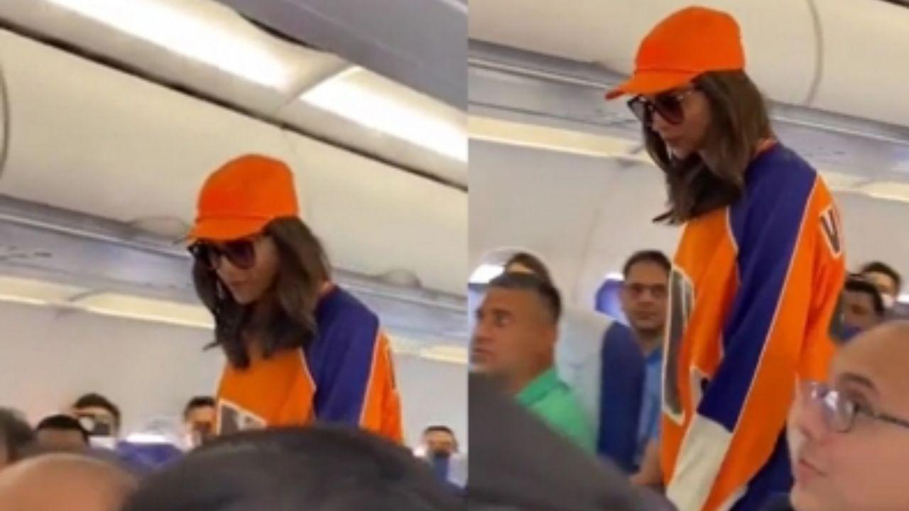 Video of Deepika Padukone flying in economy class goes viral