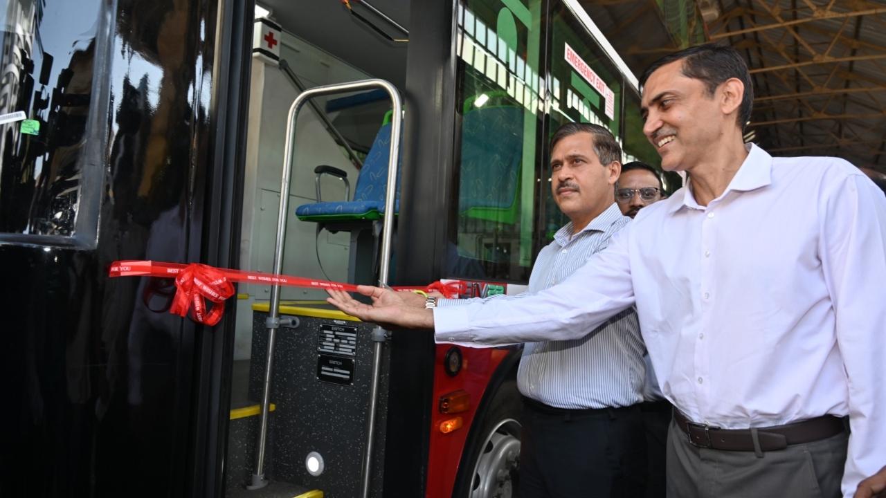 The AC double-decker e-bus will also have a digital tap-in tap-out ticketing service available for commuters. CCTV cameras are installed in the bus for the safety of the passengers
