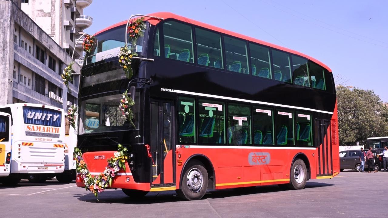 IN PHOTOS: Mumbai gets its first AC electric double-decker bus