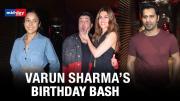Varun Dhawan, Shehnaaz Gill, Kriti Sanon At Varun Sharma’s birthday Bash