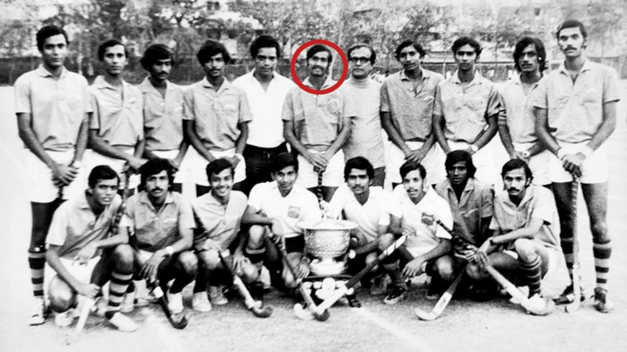 Mumbai University’s 1973 All India Inter-Varsity Hockey Championship-winning team led by late Hyacinth Nazareth (encircled)
