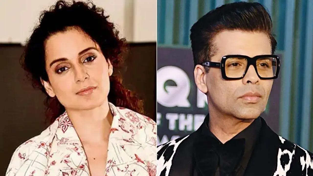 Kangana Ranaut took a dig at producer Karan Johar on Friday, as his latest offering 'Selfiee' reportedly did not mint the expected amount of money on the first day. Read full story here