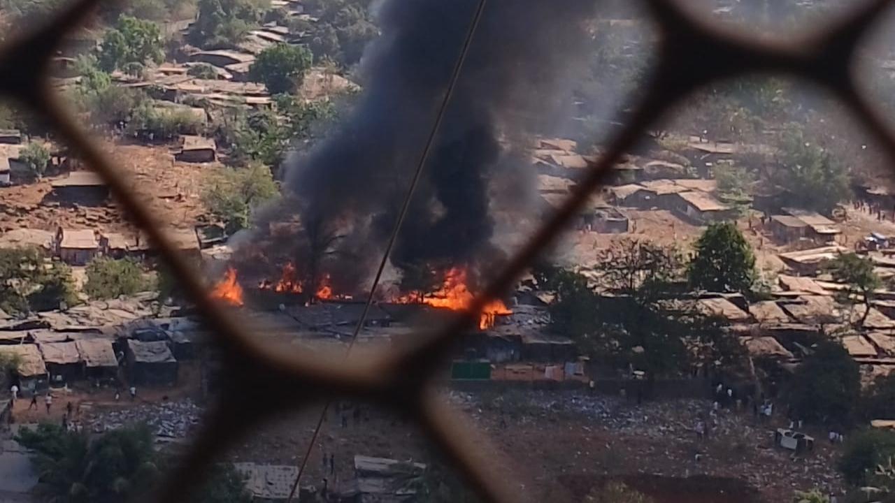 IN PHOTOS: Massive fire breaks out in Kurar Village of Malad, boy killed