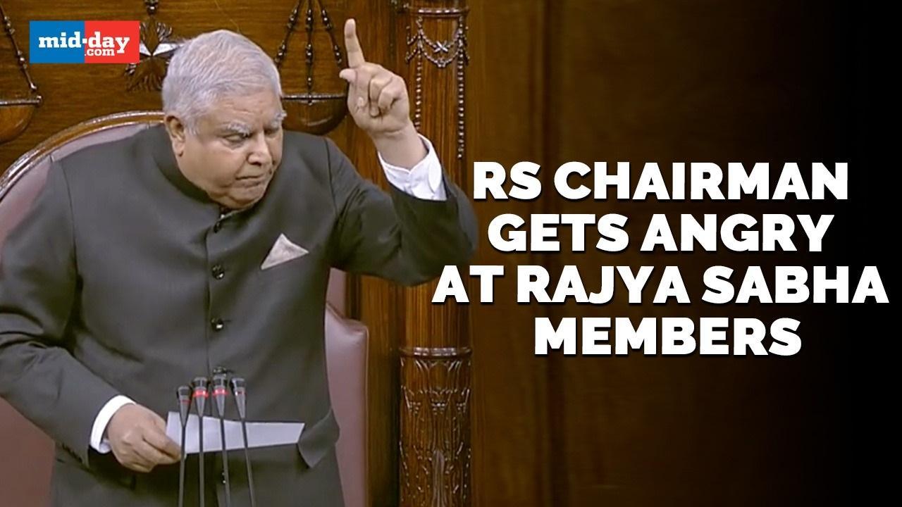 Rajya Sabha Adjourned Till Monday Amid Adani Row, Chairman Gets Angry At Members