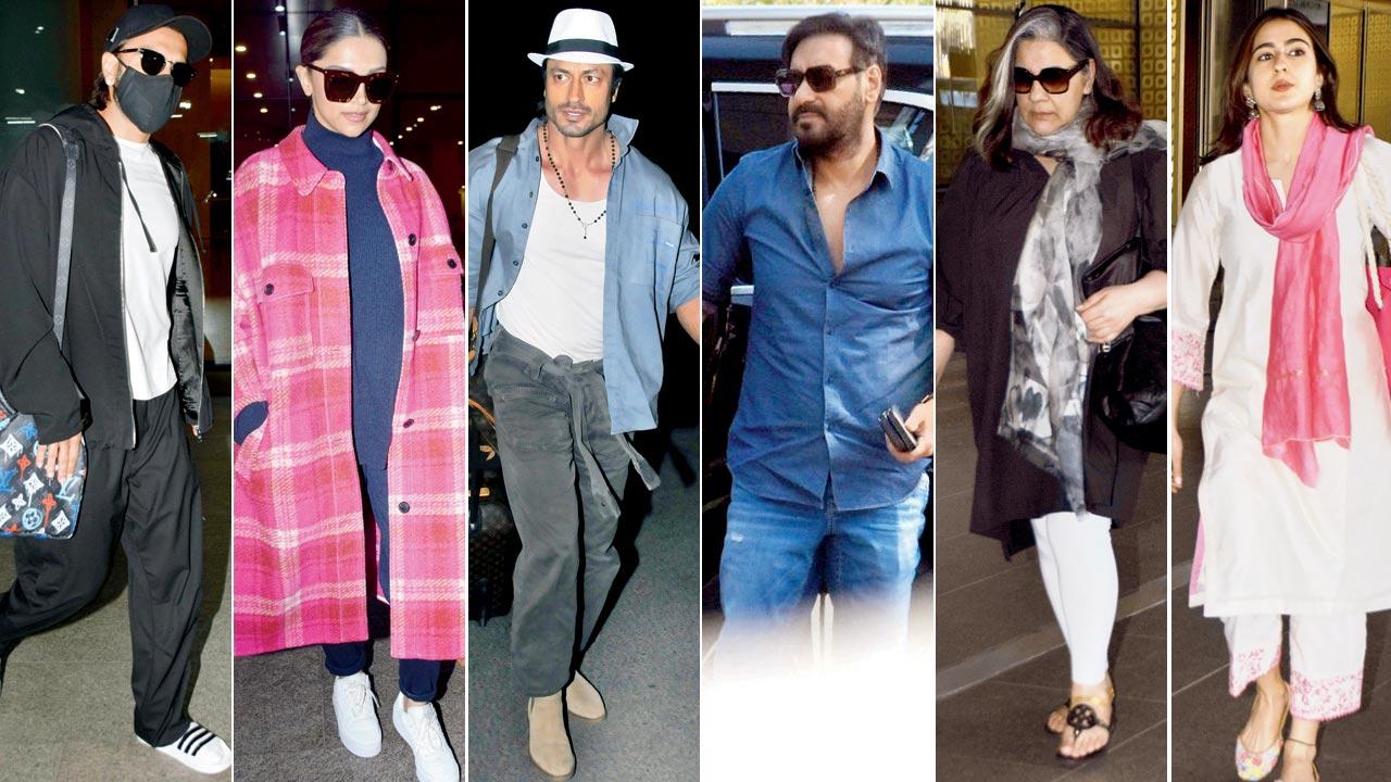 Ranveer Singh; Deepika Padukone; Vidyut Jammwal; Ajay Devgn; Amrita Singh and Sara Ali Khan