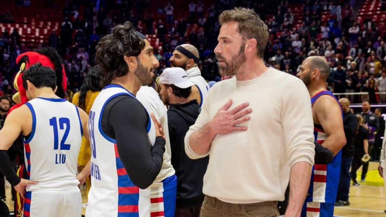 A picture of Bollywood star Ranveer Singh in which he can be seen along with 'Gone Girl' star Ben Affleck has gone viral on the Internet. The actor was in the US to participate in NBA All-Star Celebrity Game 2023. Read full story here
