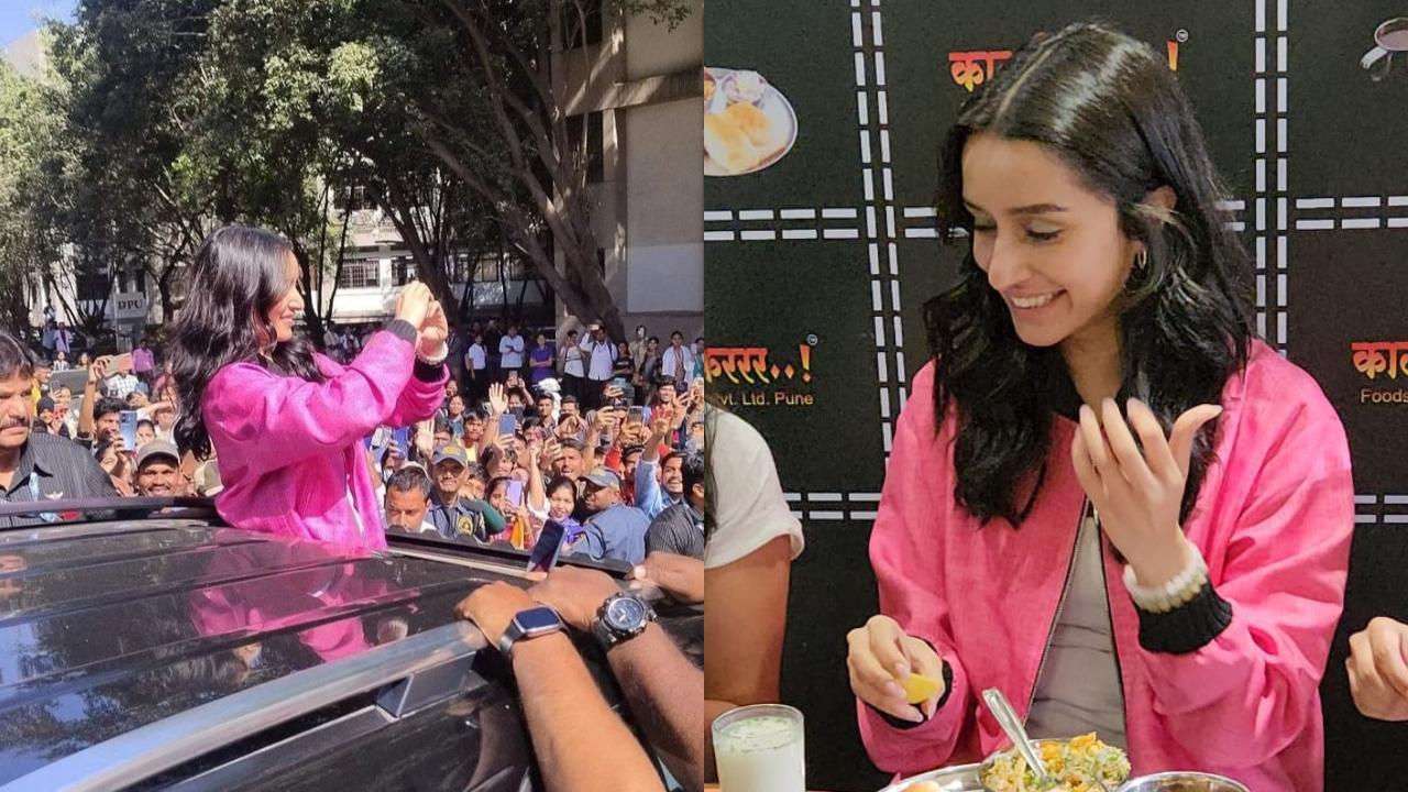 IN PHOTOS: Shraddha celebrates Valentine's day surrounded by her fans in Pune