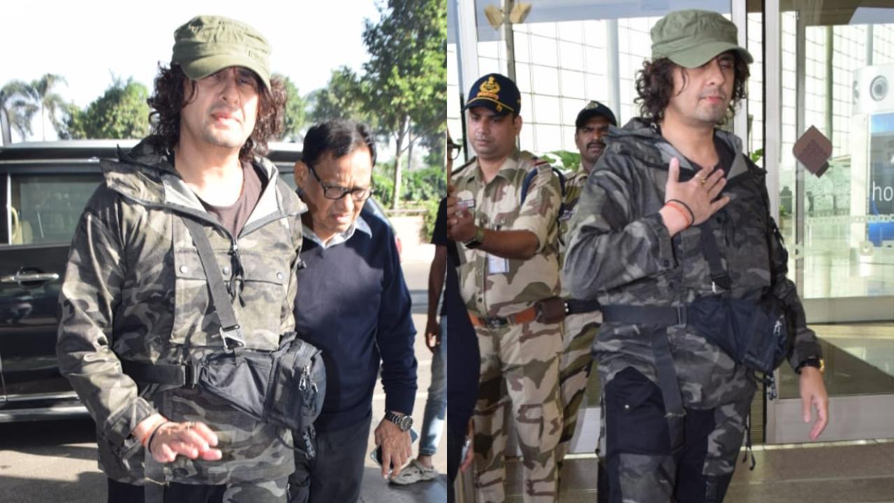  Sonu Nigam makes his first public appearance after being attacked in Chembur