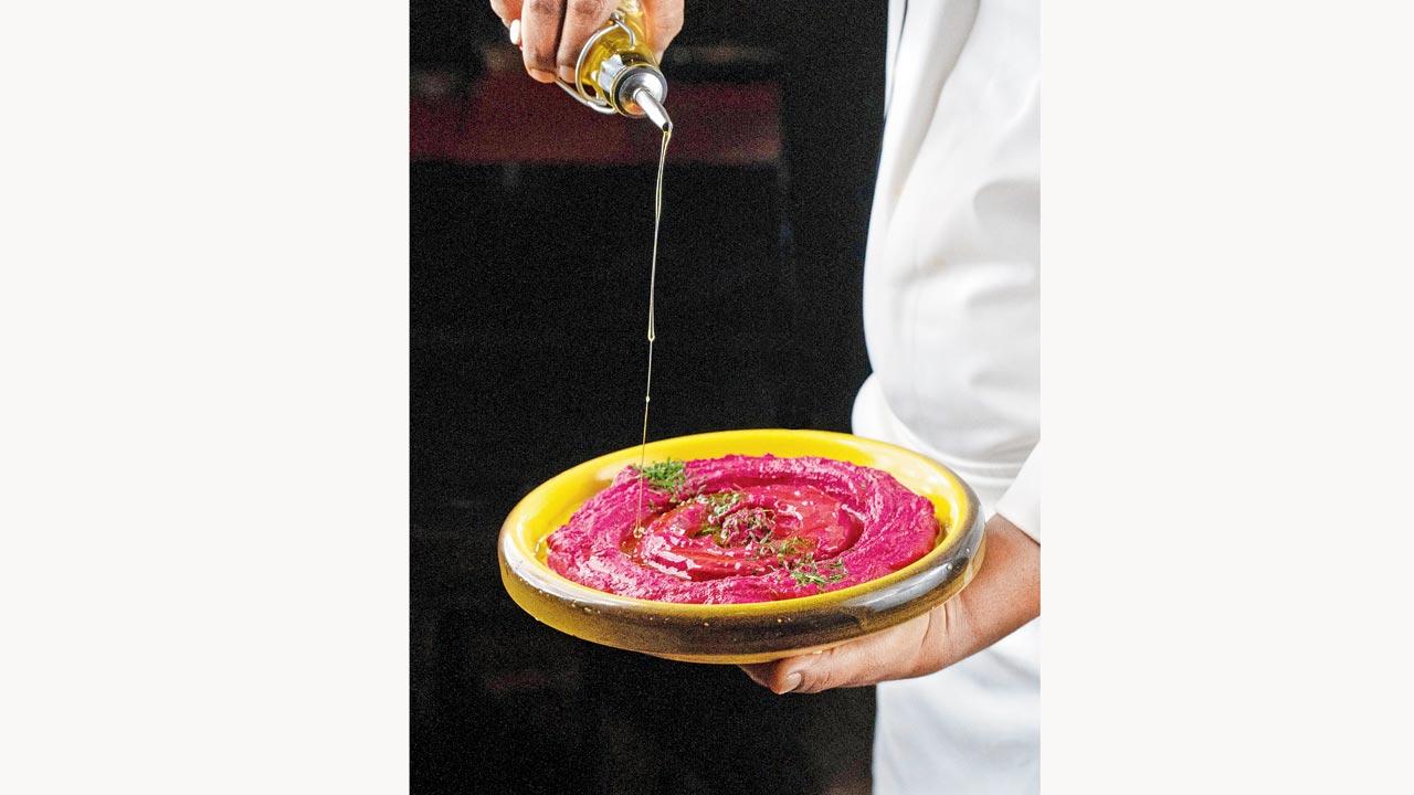 This beetroot hummus will also be showcased at the festival