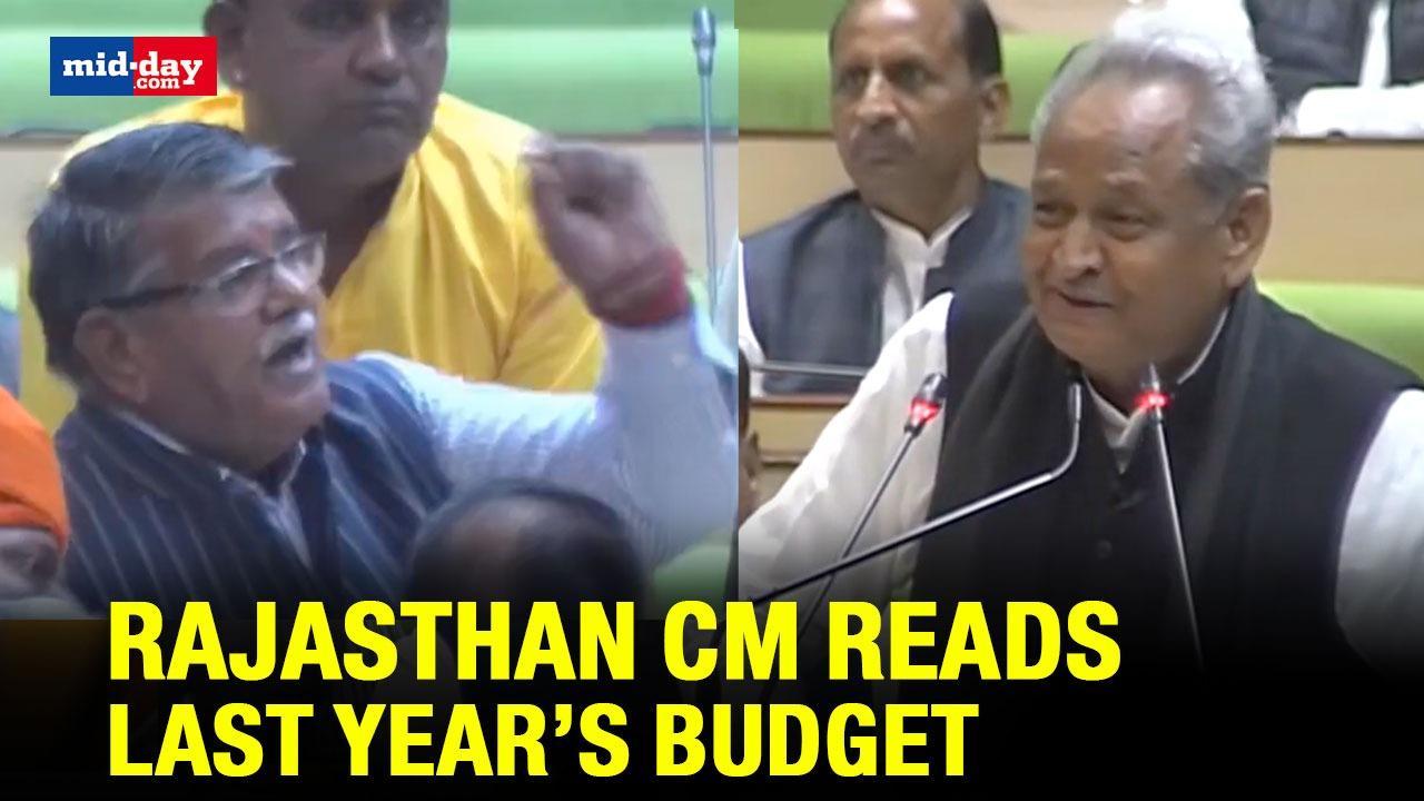 Rajasthan CM Reads Last Year’s Budget In House, Gets Slammed By Opposition