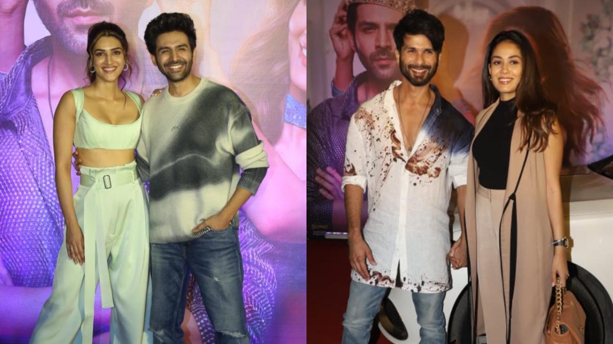 Kartik Aaryan and Kriti Sanon-starrer 'Shehzada' released on Friday i.e February 17. Ahead of the release, the makers organised a special screening for the film fraternity in Mumbai on Thursday night. From Shahid Kapoor, Mira Rajput Kapoor, Arjun Kapoor to Varun Dhawan, a slew of stars marked their presence at the screening.