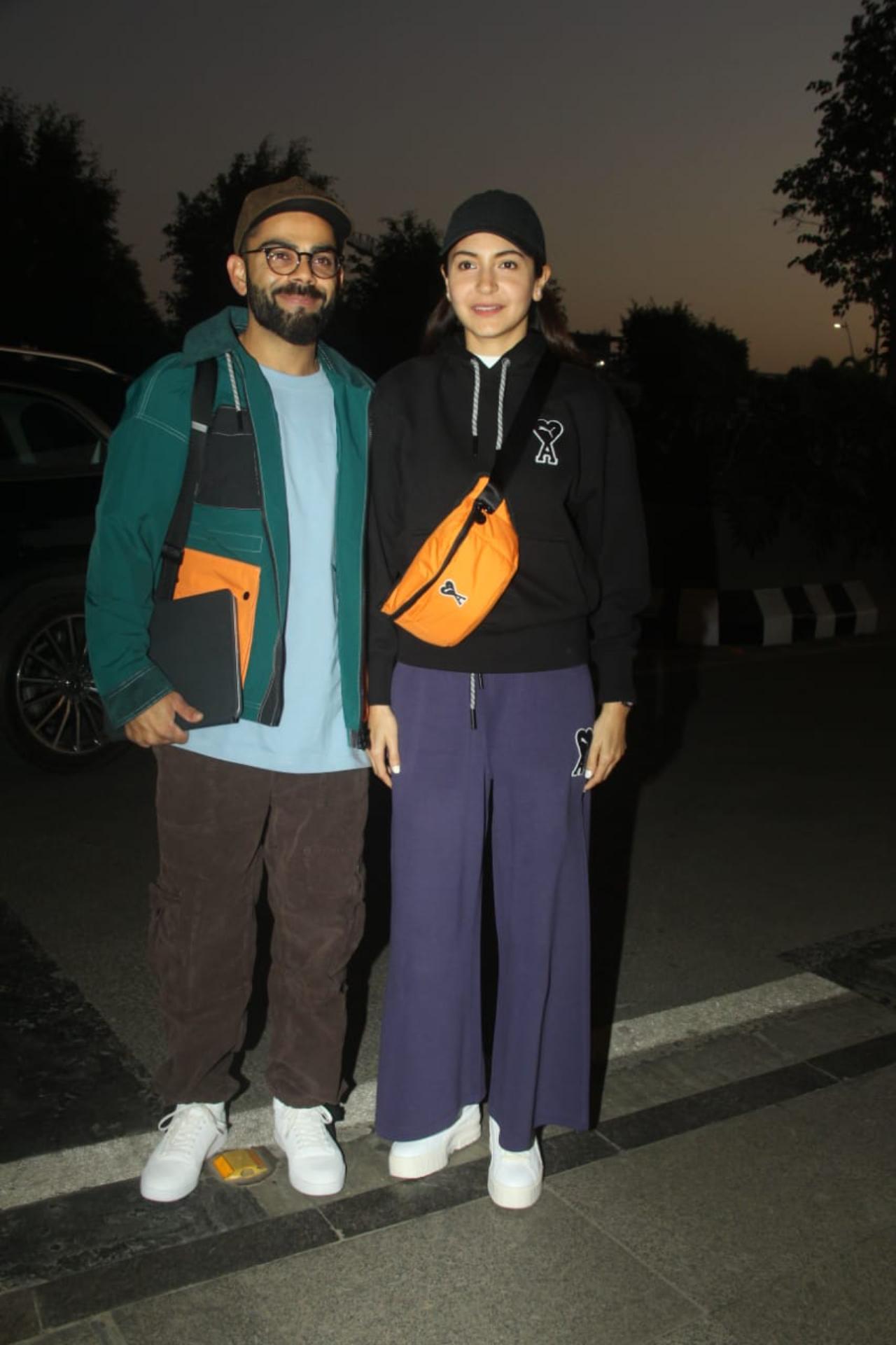 Early on Tuesday morning, Virat Kohli and Anushka Sharma were spotted together at the Mumbai airport. They were seen in comfortable casuals as they made their way to the airport