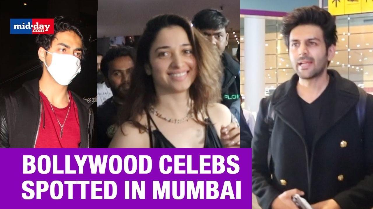 Kartik Aaryan, Aryan Khan, Tamannaah Bhatia & Other B-Town Celebs Spotted